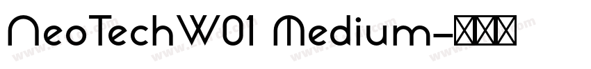 NeoTechW01 Medium字体转换